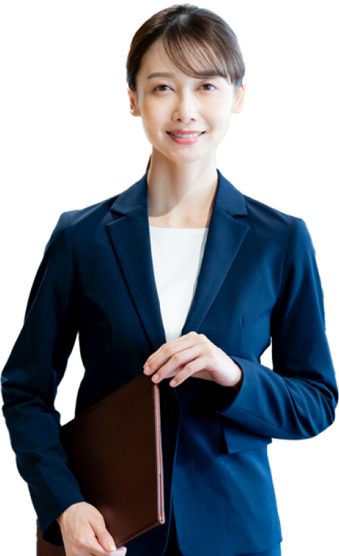 解決の女性